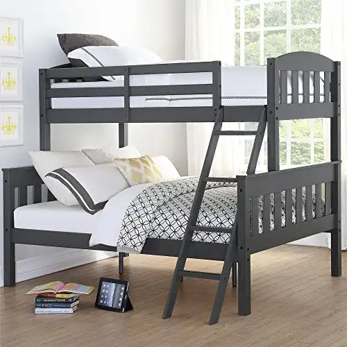 Dorel Living Airlie Solid Wood Bunk Beds Twin Over Full